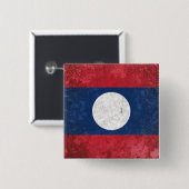 Badge Carré 5 Cm Laos (Devant & derrière)
