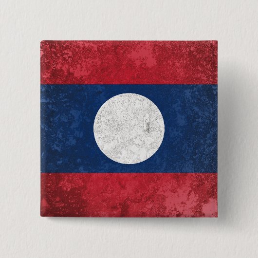 Badge Carré 5 Cm Laos (Devant)