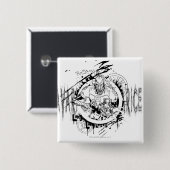 Badge Carré 5 Cm Larfleeze - Agent Orange 15 (Devant & derrière)