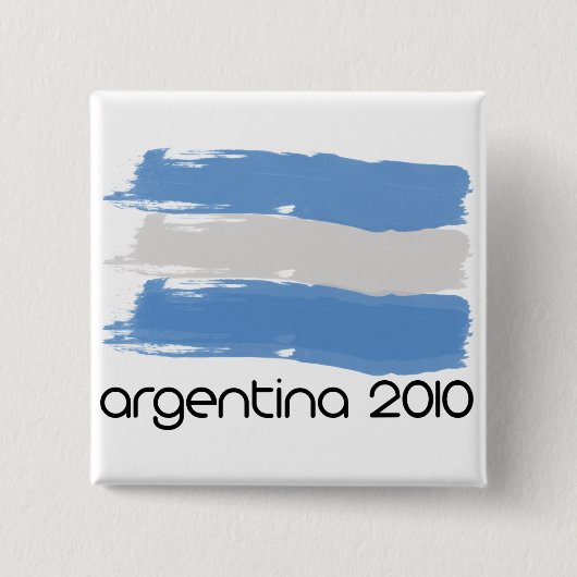 Badge Carré 5 Cm L'Argentine 2010 (Devant)
