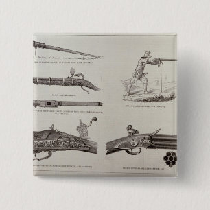 Badge Carré 5 Cm L'arme à feu et son développement