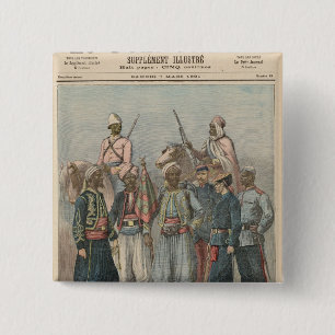 Badge Carré 5 Cm L'armée coloniale