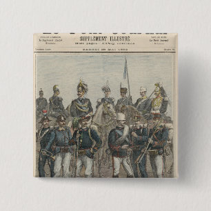 Badge Carré 5 Cm L'armée italienne