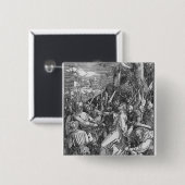 Badge Carré 5 Cm L'arrestation du Jésus-Christ, 1510 (Devant & derrière)