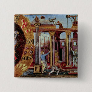 Badge Carré 5 Cm L'art du bâtiment