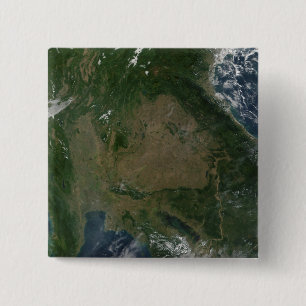 Badge Carré 5 Cm L'Asie du sud-est