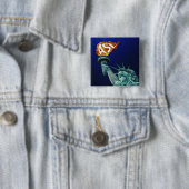 Badge Carré 5 Cm L'ASL éclaire les personnes sourdes et d'audition (En situation)
