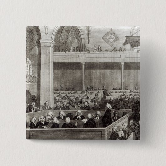 Badge Carré 5 Cm L'Assemblée générale de Kirk de l'Ecosse (Devant)