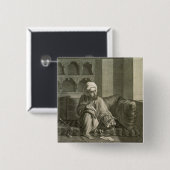 Badge Carré 5 Cm L'astronome, des costumes du volume II et de (Devant & derrière)