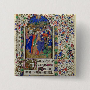 Badge Carré 5 Cm Lat 1156 f.133 le baiser des judas, des heures o