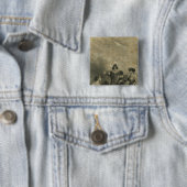 Badge Carré 5 Cm L'Atlas du monde de Colton (En situation)