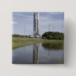 Badge Carré 5 Cm L'atlas V/Centaur arrive sur le compl de lancement