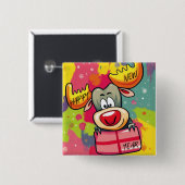Badge Carré 5 Cm Latte Mug (Devant & derrière)