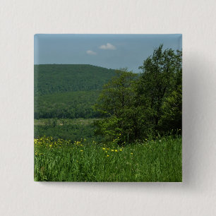Badge Carré 5 Cm Laurel Highlands Pennsylvanie Photographie d'été