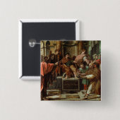 Badge Carré 5 Cm L'aveuglement d'Elymas (bande dessinée pour le (Devant & derrière)