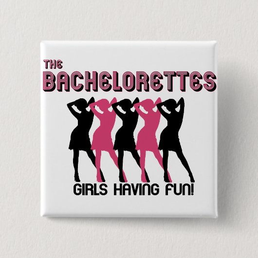 Badge Carré 5 Cm Le Bachelorettes (Devant)
