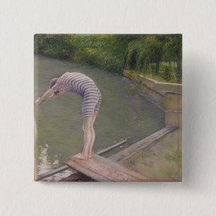 Badge Carré 5 Cm Le baigneur, ou le plongeur, 1877