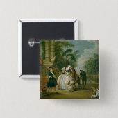 Badge Carré 5 Cm Le baiser (Devant & derrière)