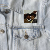 Badge Carré 5 Cm Le baiser, 1887 (En situation)