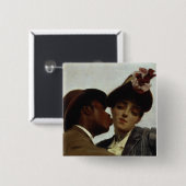 Badge Carré 5 Cm Le baiser, 1887 (Devant & derrière)