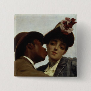 Badge Carré 5 Cm Le baiser, 1887