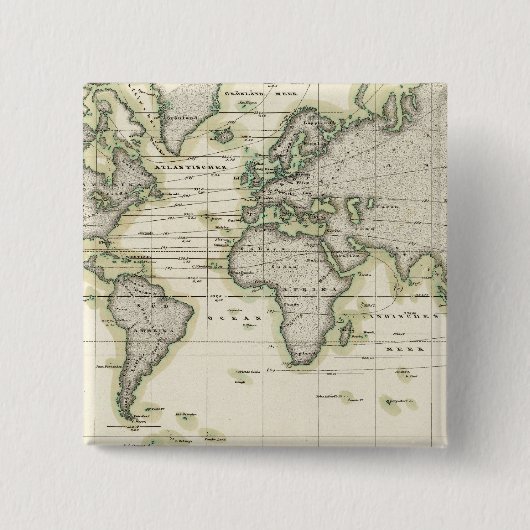 Badge Carré 5 Cm Le Baromètre moyen (Devant)