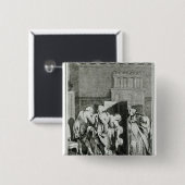 Badge Carré 5 Cm Le baron… Candide salué (Devant & derrière)