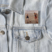 Badge Carré 5 Cm Le bateau de jouet (En situation)