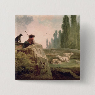 Badge Carré 5 Cm Le berger