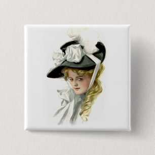 Badge Carré 5 Cm Le Bonnet noir