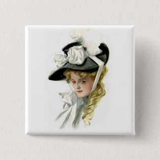 Badge Carré 5 Cm Le Bonnet noir