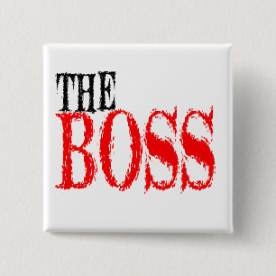 Badge Carré 5 Cm Le bouton de patron