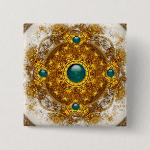 Badge Carré 5 Cm Le bouton d'or d'orchestre