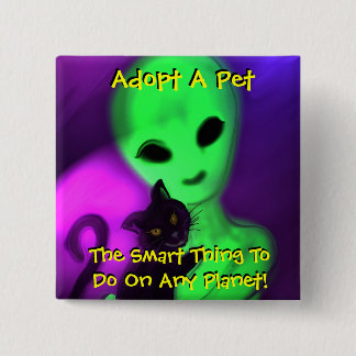 Badge Carré 5 Cm Le bouton intelligent de chose