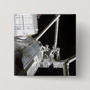 Badge Carré 5 Cm Le bras robotique de l'expérience japonaise Modu 