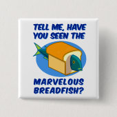 Badge Carré 5 Cm Le Breadfish merveilleux (Devant)