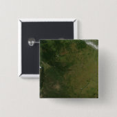 Badge Carré 5 Cm Le Brésil (Devant & derrière)