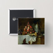 Badge Carré 5 Cm Le buffet, 1728 (Devant & derrière)