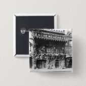 Badge Carré 5 Cm Le cabaret De "l'Enfer" à Paris (Devant & derrière)