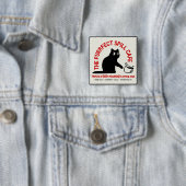 Badge Carré 5 Cm Le Café des déversements (En situation)