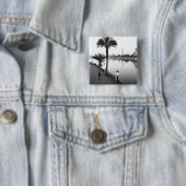 Badge Carré 5 Cm Le Caire Égypte, le long du Nil (En situation)