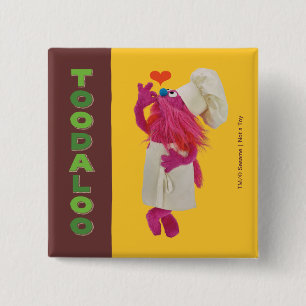 Badge Carré 5 Cm Le camion gastronomique du monstre des cookies   T