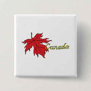 Badge Carré 5 Cm Le Canada