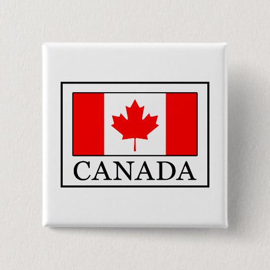 Badge Carré 5 Cm Le Canada (Devant)