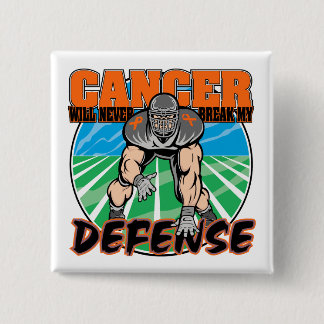 Badge Carré 5 Cm Le cancer de la leucémie ne brisera jamais ma défe