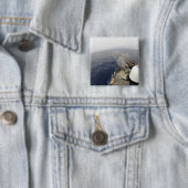 Badge Carré 5 Cm Le canon MK-75 76mm (En situation)