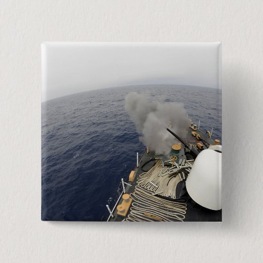 Badge Carré 5 Cm Le canon MK-75 76mm (Devant)