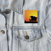 Badge Carré 5 Cm Le Cap Buffalo (En situation)