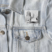 Badge Carré 5 Cm Le chameau sacré (En situation)