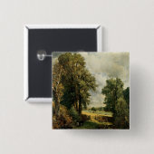 Badge Carré 5 Cm Le champ de maïs, 1826 (Devant & derrière)